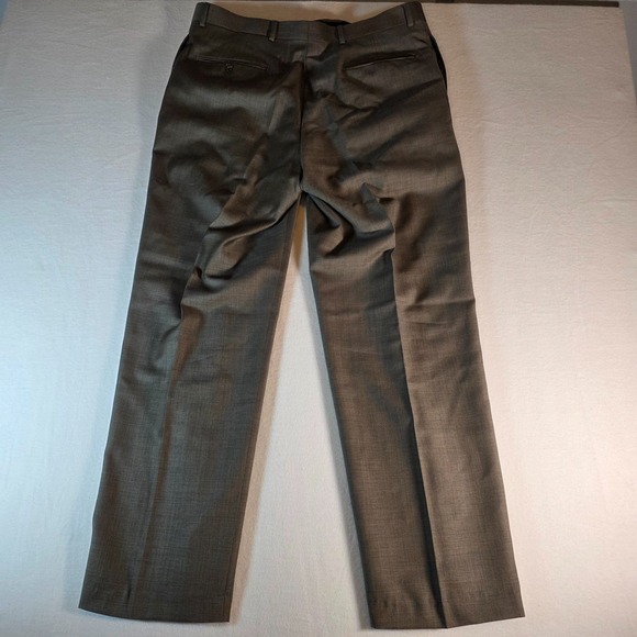 Axcess Claiborne Men's Wool Dress Pants Gray Pleated Front W36 L32 - Picture 3 of 7